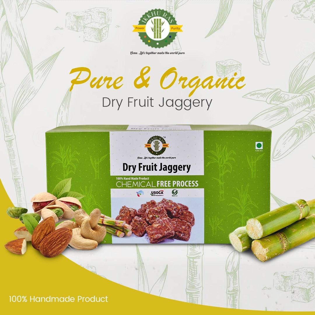 Dry Fruit Gur/ jaggery Cubes | Pack of 800g