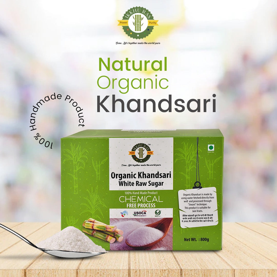 Organic Pure Khandsari Sugar | Pack of 800 g